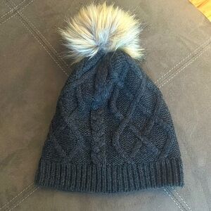 Jcrew Faux Fur Pom Pom Hat